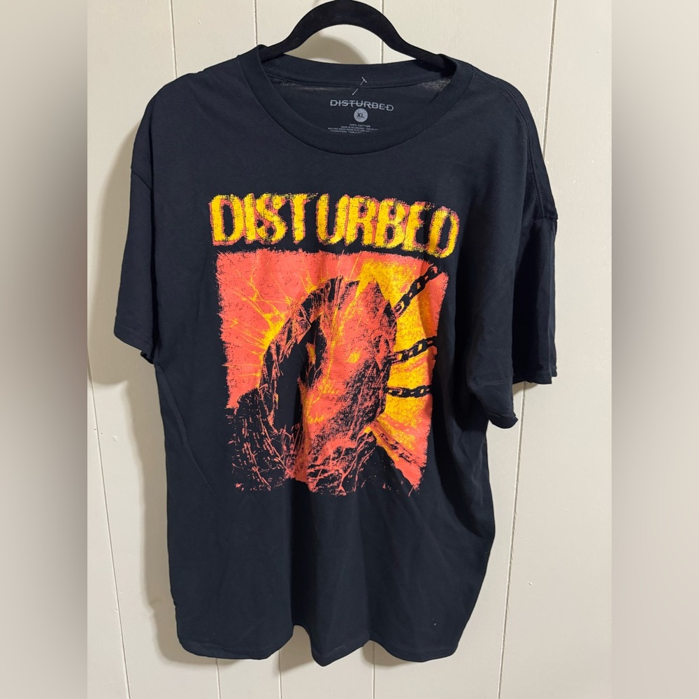Disturbed band rock metal concert Black Graphic T-Shirt XL